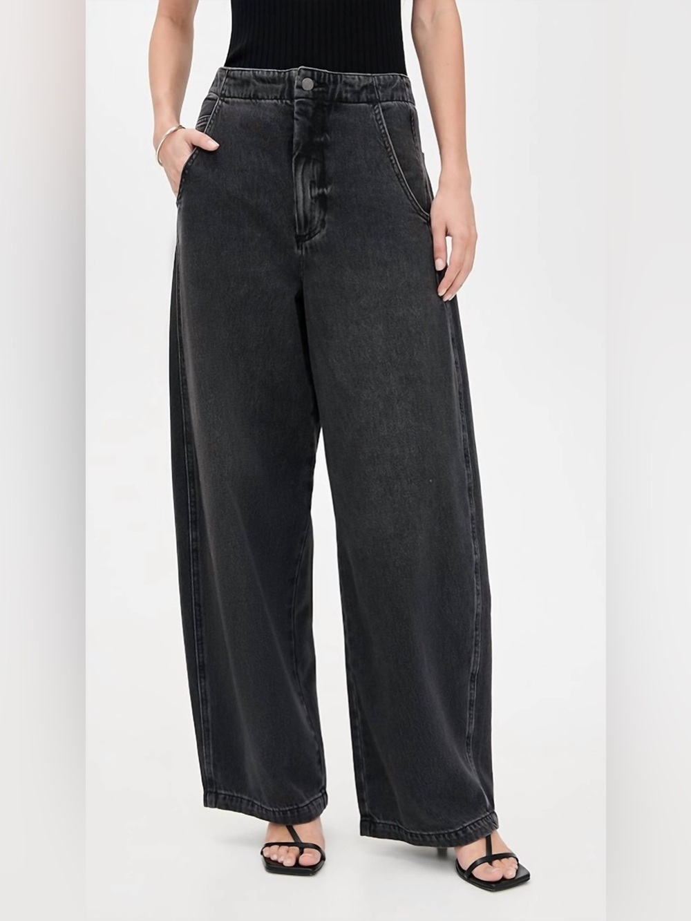 NWT Pistola Lottie Relaxed High Rise Bow Legged Jeans Size 27